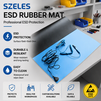 Tapis en caoutchouc antistatique, feuille de caoutchouc ESD, tapis de table de travail, protection antistatique pour salle blanche électronique et station d'assemblage