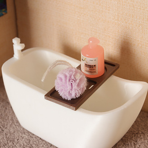 <span class=keywords><strong>Miniature</strong></span> de maison de poupée, modèle de baignoire de simulation, accessoires de jeu de rôle pour salle de bain, décorations - Product Image 4