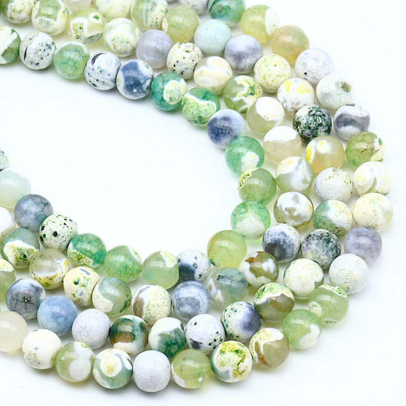 Green Fire Dragon Veins Agate