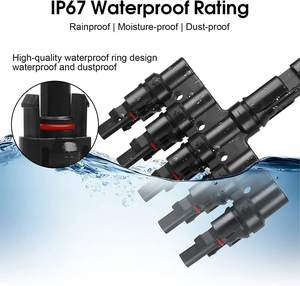 Солнечный Y-образный соединитель 1000 В постоянного тока 30 А IP67, водонепроницаемый от 5 до 1 мм ММФ + FFFFFM PV, солнечная панель, разъем питания, горячая распродажа - Product Image 3