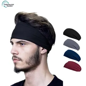 Custom your brand Rpet polyester Seamless Spa Head wear headband good quality low moq head band