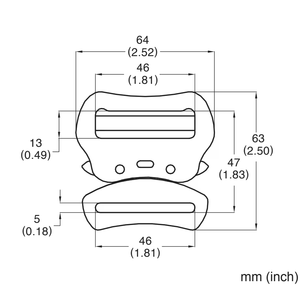 Leggero migliorare la cintura tattica a sgancio rapido in metallo da <span class=keywords><strong>2</strong></span> pollici con fibbia <span class=keywords><strong>Cobra</strong></span> - Product Image 3