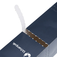 Boîte d'emballage en carton kraft blanc écologique avec logo personnalisé pour pâtisseries, type boîte à oreiller ou dossier à déchirure rapide