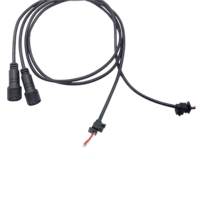 Kabel Tahan Air IP65 Male Female untuk Lampu Taman LED, Konektor Tahan Air 2pin 3pin 4pin, Penutup Ujung Kabel SR