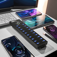 Hub USB Sipolar 20 ports, chargeur intelligent, station de charge rapide haute puissance pour téléphone, tablette, ordinateur portable