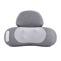 Oreiller de massage en mousse à mémoire de forme rechargeable par USB pour le cou, les épaules et le dos, avec chaleur, pétrissage, contrôle de la minuterie et batterie 2000 mAh