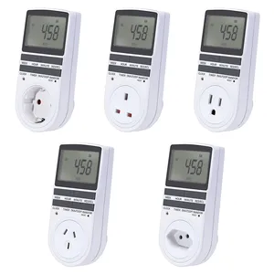 Digital Weekly Programmable Electrical Wall Plug-in Power Socket Timer Switch Outlet Time Clock