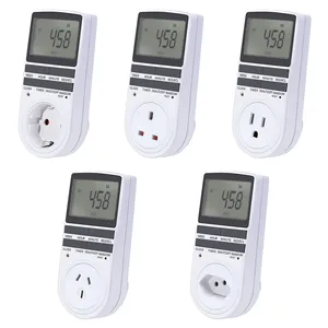 Digital Weekly Programmable Elektrische Wand Plug-in Steckdose Timer Schalter Steckdose Zeit schalt uhr