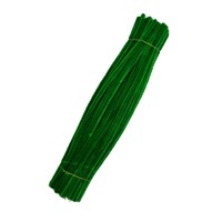 Neopoly 100 pièces de fil de fer vert mousse épais et duveteux pour le nettoyage des tuyaux, kit de loisirs créatifs pour les décorations du Nouvel An