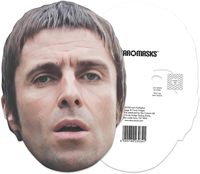 Masques faciaux en carton Star Cutouts CMP004 Liam Gallagher Six Pack avec languettes et élastiques