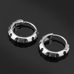 Boucles d'oreilles manchette tendance pour femmes et hommes, en acier inoxydable chirurgical 316L, prix de gros, bijoux personnalisés - Product Image 5
