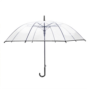 <strong>Custom</strong> Logo <strong>Print</strong> Pvc Clear Cheap Wholesale Transparent <strong>Umbrella</strong>/ - Product Image 1