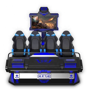 Jeux de parc d'attractions pour enfants, Vr, simulateur de <span class=keywords><strong>vaisseau</strong></span> <span class=keywords><strong>spatial</strong></span>, Machine de tir, jeu multijoueur, 9D, cinéma, 4 sièges, Vr, parc à thème - Product Image 3