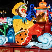 Personnalisé singe roi lanterne chinois culturel Art décor pour Festivals maison Temple décor pour Thanksgiving fête des pères cadeau