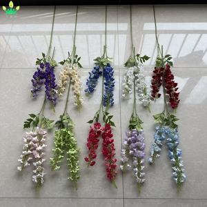 Fiori Artificiali di Bluebonnet e Larkspur in Seta, Stelo Lungo per Vasi Alti, Decorazione Floreale per Casa, Ringraziamento e San Valentino - Product Image 5