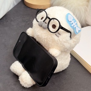 Supporto per Telefono a Forma di Foca Carina, Peluche Morbido con Occhiali, Divertente Accessorio da Scrivania per Ufficio, Casa, Regalo, Giocattolo per Bambini - Product Image 2