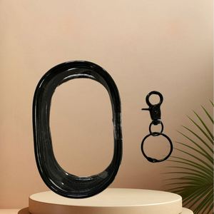 Custom Mini Zippered Transparent Pouch <b>Coin</b> Purse, Keychain & Wireless Charger Organizer with Cable Holder & Earbuds <b>Case</b> - Product Image 6