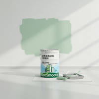 Peinture murale intérieure au latex à haute teneur en solides, résistante aux alcalis, couleur personnalisable, décoration de bâtiment, couche de finition, certifiée ISO, 25 kg