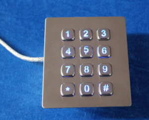 16 phím đèn nền kim loại bàn phím ATM máy bàn phím - Product Image 6