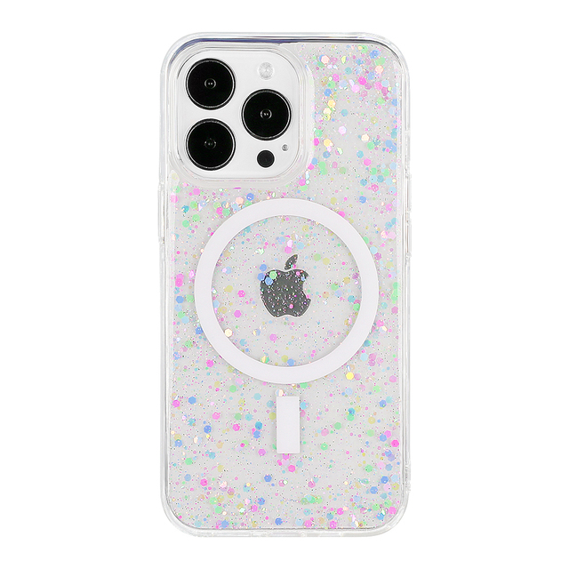 Clear Hard Tpu PC with Glitter 14 13 12 11 Magnetic Magnet Phone case for iphone 14 Pro Max Woman Glitter case