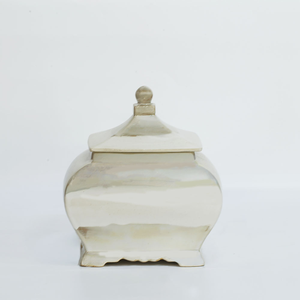 Urna Artesanal de Cerámica con Tapa y Esmalte de Calidad Museográfica para Configuraciones de Exhibición Flexibles y Construcción de Colecciones Históricas - Product Image 1