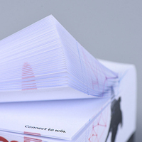 Bloc-notes personnalisé de haute qualité avec logo, bloc-notes carré en bois, bloc-notes de bureau, bloc-notes en papier, cube de notes adhésives