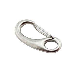 Crochet à ressort en acier inoxydable 304/316, forme d'œuf, croissant, utilisation marine rapide, porte-clés avec finition unie, modèle OEM - Product Image 5