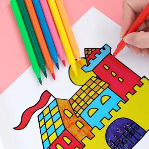 Ensemble de stylos à aquarelle à tête souple, stylos pinceaux à aquarelle en plastique lavables pour la peinture des enfants - Product Image 5