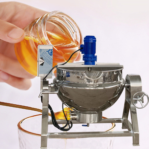 Bouilloire revêtue innovante de chauffage par <span class=keywords><strong>induction</strong></span> 200L avec agitateur <span class=keywords><strong>pour</strong></span> la cuisson industrielle des bonbons - Product Image 2