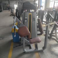 Máquina de gimnasio comercial para curl de bíceps sentado y extensión de tríceps con selección de carga por pin, para bíceps/tríceps, de uso profesional