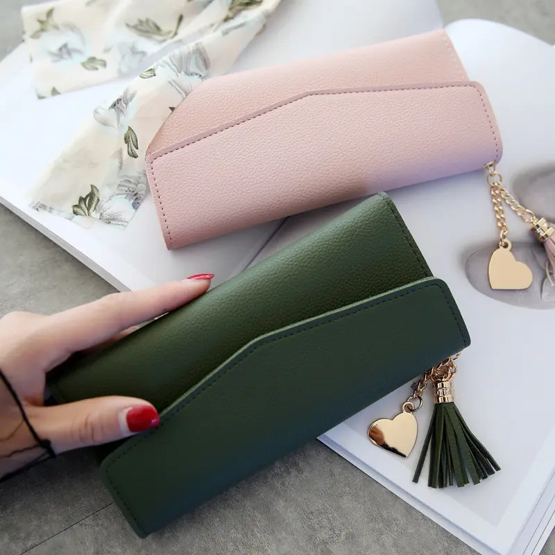 2021 Simple Zipper Purses Long Section Clutch Wallet Soft PU leather designer slim wallets leather woman