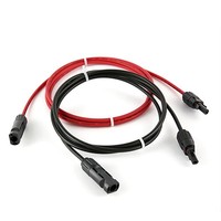 Câble d'extension solaire en cuivre étamé, longueur 100 m, indice de protection IP67/IP68, certifié CE pour 1 kV/1,5 kV, durée de vie de plus de 25 ans pour l'énergie solaire