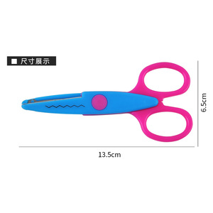 Children's Safety Scissors Colored Plastic Decorative Craft Scissors For Students Diy 5 Inches - Product Image 5