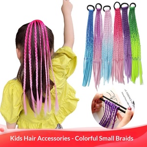 Elastici per <span class=keywords><strong>capelli</strong></span> per bambine, <span class=keywords><strong>extension</strong></span> per <span class=keywords><strong>capelli</strong></span> per bambini, accessori per il giorno dei <span class=keywords><strong>capelli</strong></span> pazzi, parrucche colorate, trecce colorate con elastico per <span class=keywords><strong>capelli</strong></span> per ragazze - Product Image 2