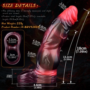 Funda para Pene NNSX Big Knot, Extensor de Pene Reutilizable, Funda para Agrandar el Pene, Condón Engrosador con Anillo para Pene, Juguete Sexual para Adultos para Hombres - Product Image 2