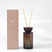 Marque privée de luxe Premium Reed Diffuseur Set DIY Home Fragrance Aroma Diffuseur Longue durée Huile Essentielle pour Hôtel Verre
