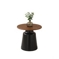 Table d'appoint mobile moderne et élégante, style crème, en bois, pour salon minimaliste, petit meuble de salon