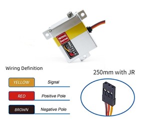 มอเตอร์เซอร์โวแบบไร้แกนดิจิตอล8.4V 10kg.cm ขนาดไมโคร250องศาเฮลิคอปเตอร์ RC แบบปีกเพรียวบาง5kg-FT3329M - Product Image 4