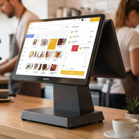 Sistema POS de Pantalla Táctil Dual de 15.6 Pulgadas, Caja Registradora Todo en Uno, Intel Core I3/i5, Windows 10/11, Wi-Fi 6