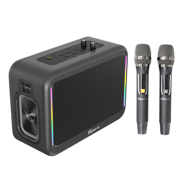 200W High-Power Outdoor Wireless BT Audio Portable Long-Lasting Mobile Karaoke With Microphone Sound Card On-Site Recordi