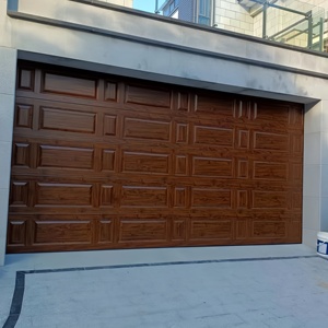 Maison de villa moderne personnalisée maison en bois portes de garage porte de garage automatique isolée en aluminium porte de garage enroulable à vendre - Product Image 1