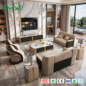Set di Divani in Pelle di Lusso Italiani, Moderni Chesterfield Trapuntati per Progetti di Ville e Hotel a 5 Stelle, Soluzioni per Arredamento Soggiorno - Product Image 3