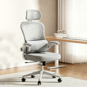 <span class=keywords><strong>Chaise</strong></span> <span class=keywords><strong>de</strong></span> <span class=keywords><strong>bureau</strong></span> ergonomique en maille à dossier haut, pivotante et réglable, avec accoudoirs 3D et support lombaire pour le <span class=keywords><strong>bureau</strong></span> à domicile - Product Image 2