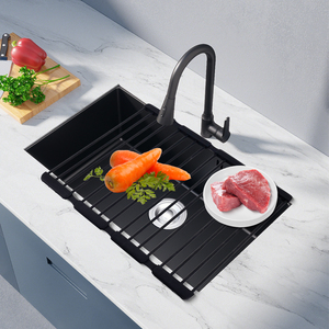 Scolapiatti Arrotolabile da Appoggio in Acciaio Inossidabile per Lavello, <span class=keywords><strong>Salvaspazio</strong></span> per Frutta e Verdura - Product Image 6