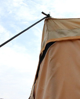 Auvent rétractable étanche à 270 degrés pour voitures debout avec ventilateur à LED tente d'auvent arrière de voiture pour le camping avec murs latéraux