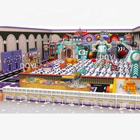 Aire de jeux intérieure interactive avec toboggan, piscine à balles pour tout-petits, certifiée CE ASTM, équipement pour centre commercial, personnalisable