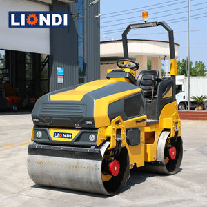 Compacteur routier à double tambour 3T à entraînement hydraulique autopropulsé pour la réparation et l'entretien des routes – Vente directe usine - Product Image 1