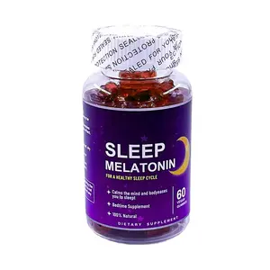 OEM Private Label 100% Natural Sleep Melatonin Gummies Mind Calm Bedtime Supplement Melatonin Gummies
