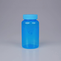 Flacon de pilules en PET bleu de 400 ml pour comprimés pharmaceutiques, capsules, compléments alimentaires avec un goulot de 53 mm