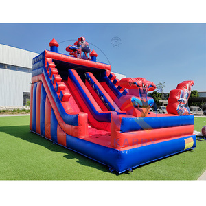 Casa Inflable con Tobogán Doble con Temática de Superhéroes <span class=keywords><strong>para</strong></span> Niños, Ideal <span class=keywords><strong>para</strong></span> Fiestas de Cumpleaños en el Patio Trasero y Eventos de Verano - Product Image 2